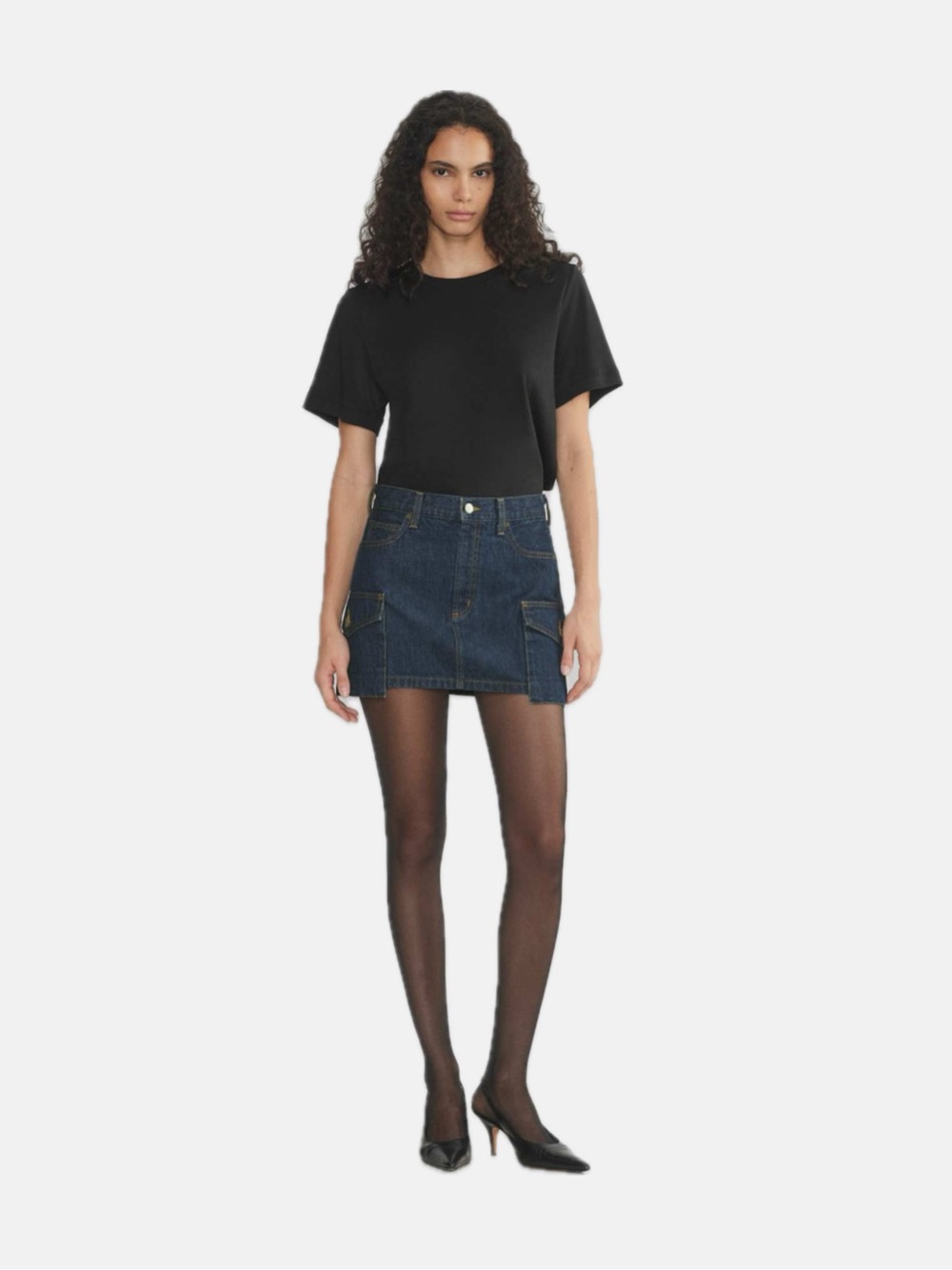 Denim Forum The '90s Cargo Mini Denim Skirt - Picture 3 of 9